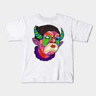 Fluorescent Demon Clown Kids T-Shirt